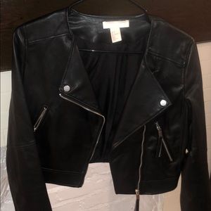 H&M faux leather jacket